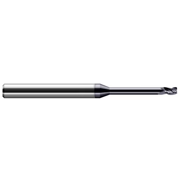 Miniature End Mill - 3 Flute - Corner Radius, 0.0470